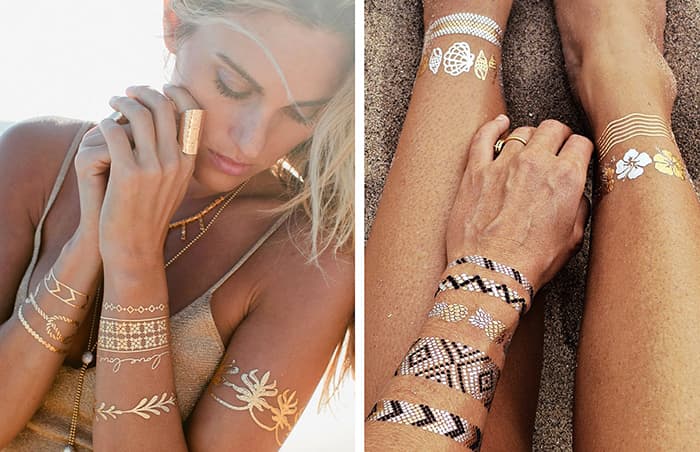 Metallic Tattoos