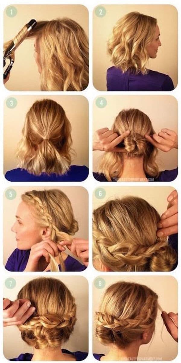 4 Tutos coiffures tressées pour les cheveux courts