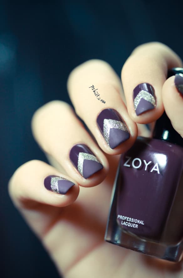 nail art violet 