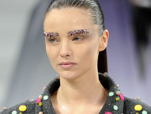 chanel sourcils paillettes 