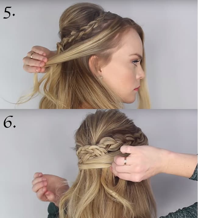 tutoriel DIY demie queue et tresse coiffure idée