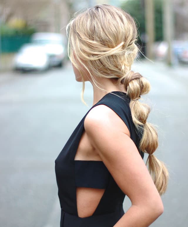 bubble ponytail 