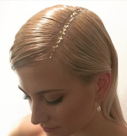 Gold-Leaf Hair coiffure 