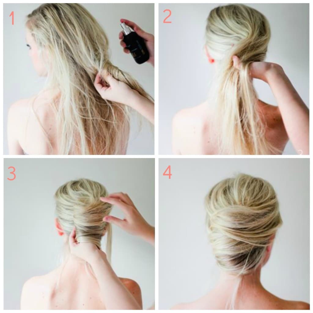 tuto chignon banane 